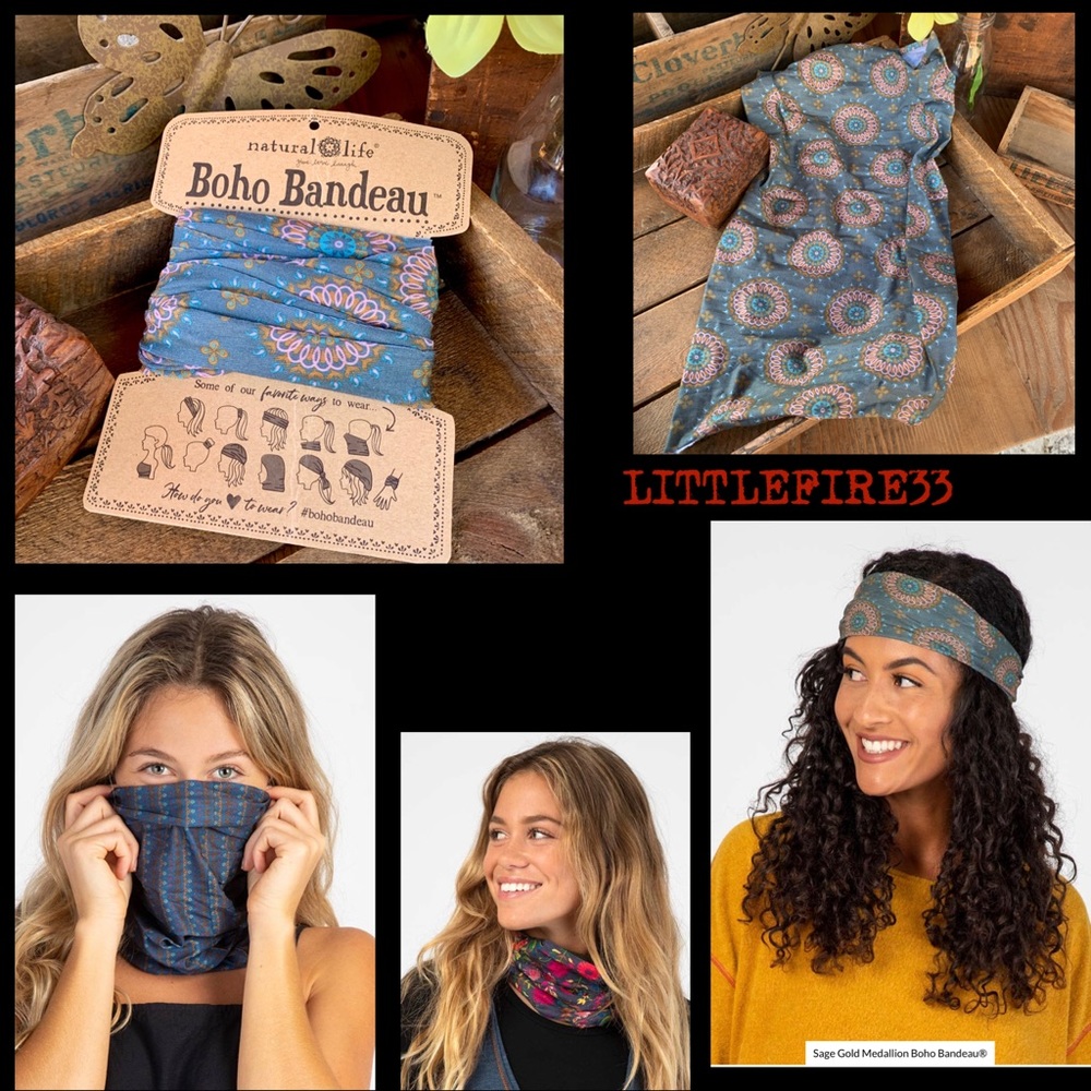 ✨NATURAL LIFE MULTI USE BOHO BANDEAU NWT - Picture 6 of 6